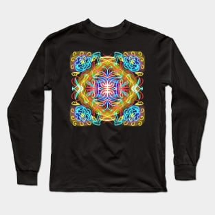 Rainbow ornament doodles Long Sleeve T-Shirt